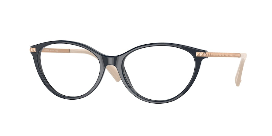 Valentino VA3066 Oval Eyeglasses  5034-BLUE 53-16-140 - Color Map blue