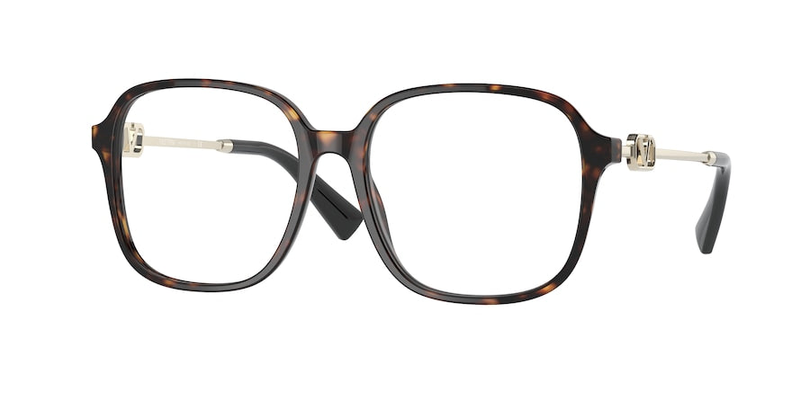 Valentino VA3067 Square Eyeglasses  5002-HAVANA 54-16-140 - Color Map brown
