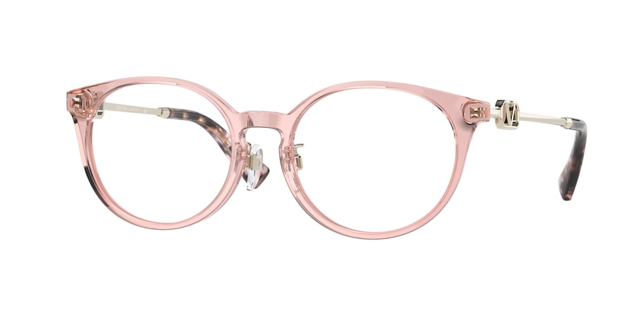 Valentino VA3068F Phantos Eyeglasses  5155-PINK TRANSPARENT 53-18-140 - Color Map pink