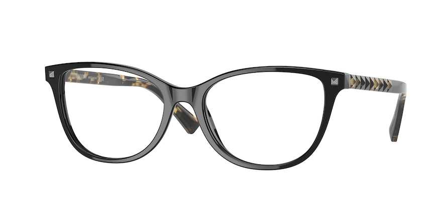 Valentino VA3069 Cat Eye Eyeglasses  5001-BLACK 54-17-140 - Color Map black