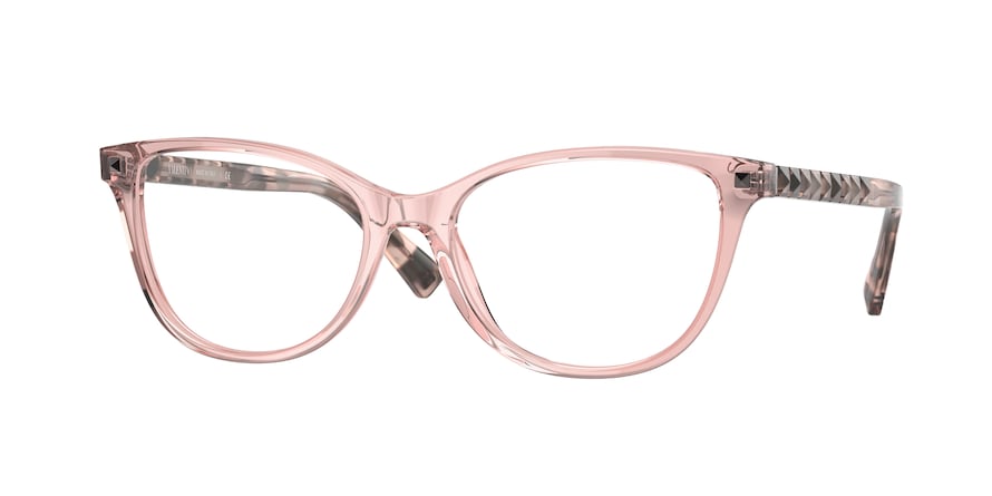 Valentino VA3069 Cat Eye Eyeglasses  5155-TRANSPARENT PINK 54-17-140 - Color Map pink