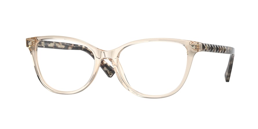 Valentino VA3069 Cat Eye Eyeglasses  5167-TRANSPARENT GREY 54-17-140 - Color Map grey