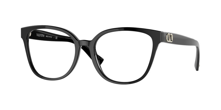 Valentino VA3072 Square Eyeglasses  5001-BLACK 54-17-140 - Color Map black