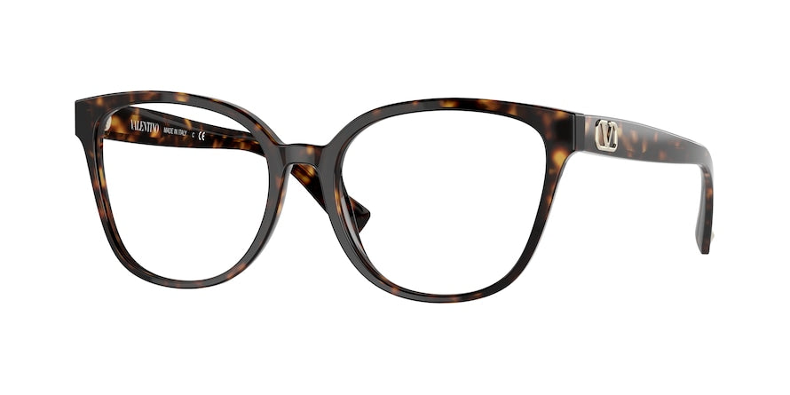 Valentino VA3072 Square Eyeglasses  5002-HAVANA 54-17-140 - Color Map brown