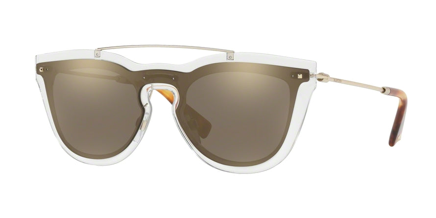 Valentino VA4008 Oval Sunglasses  50245A-TRANSPARENT 37-137-140 - Color Map clear