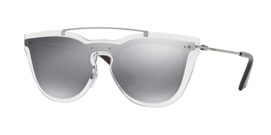 Valentino VA4008 Oval Sunglasses  50246G-TRANSPARENT 37-137-140 - Color Map clear