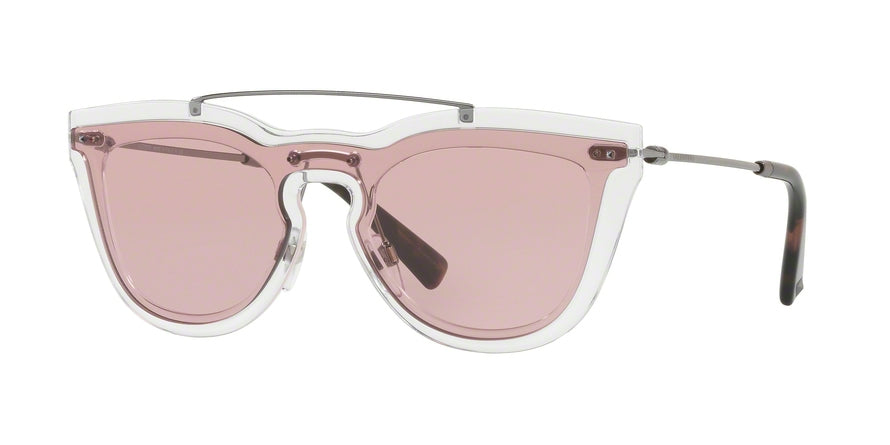 Valentino VA4008 Oval Sunglasses  502484-TRANSPARENT 37-137-140 - Color Map clear
