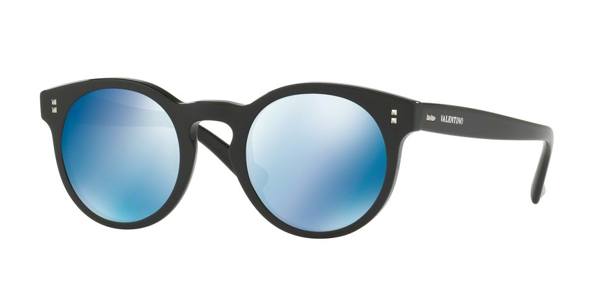 Valentino VA4009 Round Sunglasses  500155-BLACK 50-22-140 - Color Map black