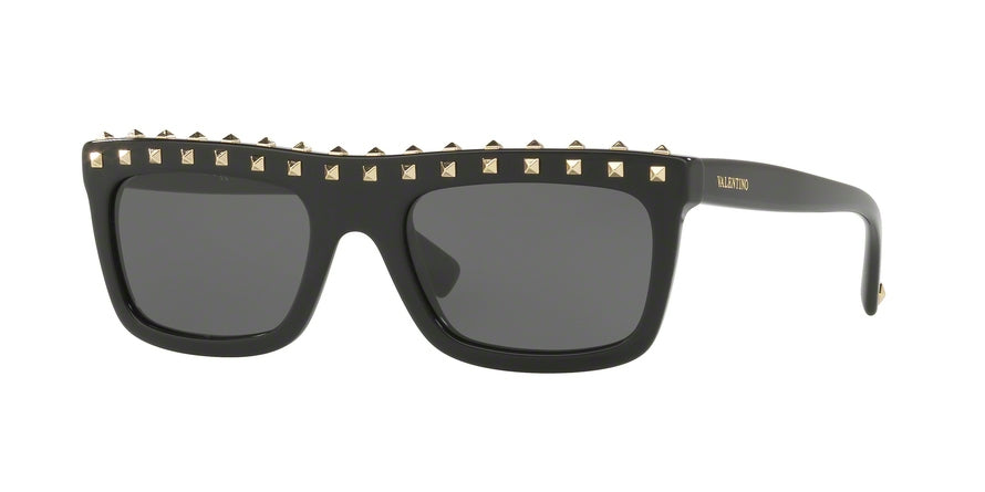 Valentino VA4010 Rectangle Sunglasses  500187-BLACK 51-19-140 - Color Map black