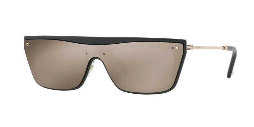 Valentino VA4016 Rectangle Sunglasses  50015A-BLACK 36-136-140 - Color Map black