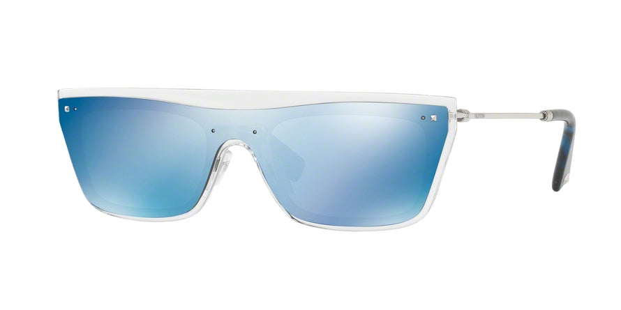 Valentino VA4016 Rectangle Sunglasses  502455-TRANSPARENT 36-136-140 - Color Map clear