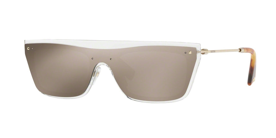 Valentino VA4016 Rectangle Sunglasses  50245A-TRANSPARENT 36-136-140 - Color Map clear