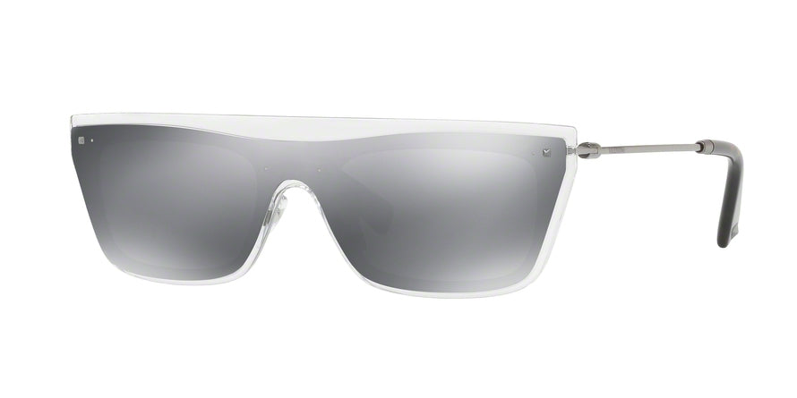 Valentino VA4016 Rectangle Sunglasses  50246G-TRANSPARENT 36-136-140 - Color Map clear