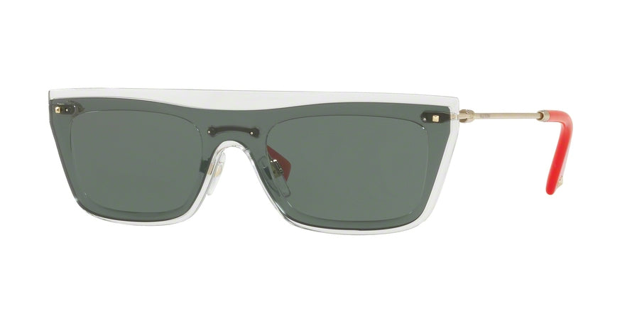 Valentino VA4016 Rectangle Sunglasses  502471-TRANSPARENT 36-136-140 - Color Map clear