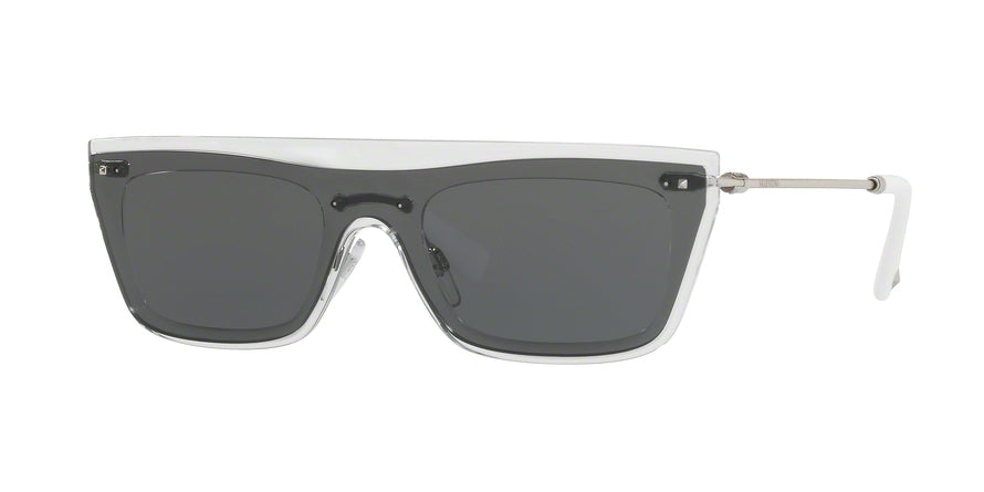 Valentino VA4016 Rectangle Sunglasses  502487-TRANSPARENT 36-136-140 - Color Map clear