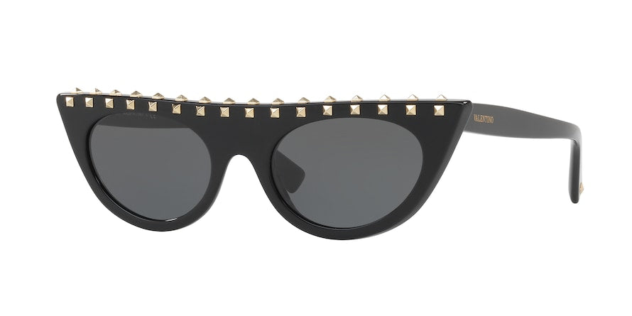 Valentino VA4018 Cat Eye Sunglasses  500187-BLACK 52-19-140 - Color Map black