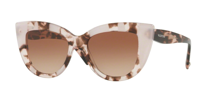 Valentino VA4025 Cat Eye Sunglasses  505713-HAVANA PINK INSERTS OPAL PINK 51-18-140 - Color Map pink