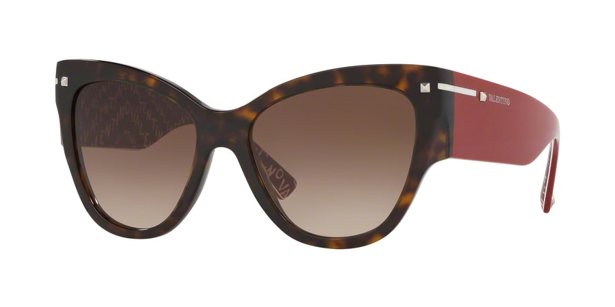 Valentino VA4028 Cat Eye Sunglasses  513613-HAVANA 55-17-140 - Color Map brown