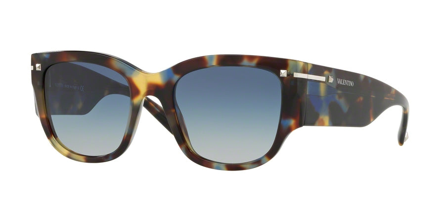 Valentino VA4029 Square Sunglasses  50684L-HAVANA BLUE 51-20-140 - Color Map blue