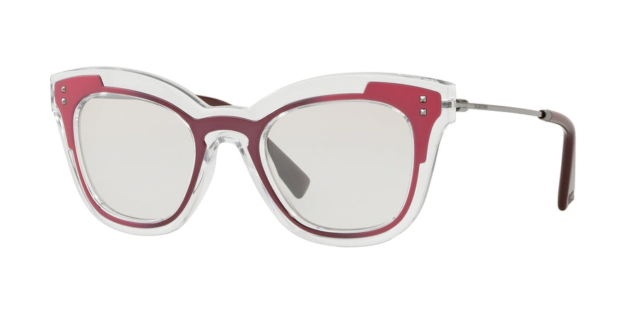 Valentino VA4030 Cat Eye Sunglasses  50745Z-TRASP/MARC MATTE PINK 49-22-140 - Color Map pink