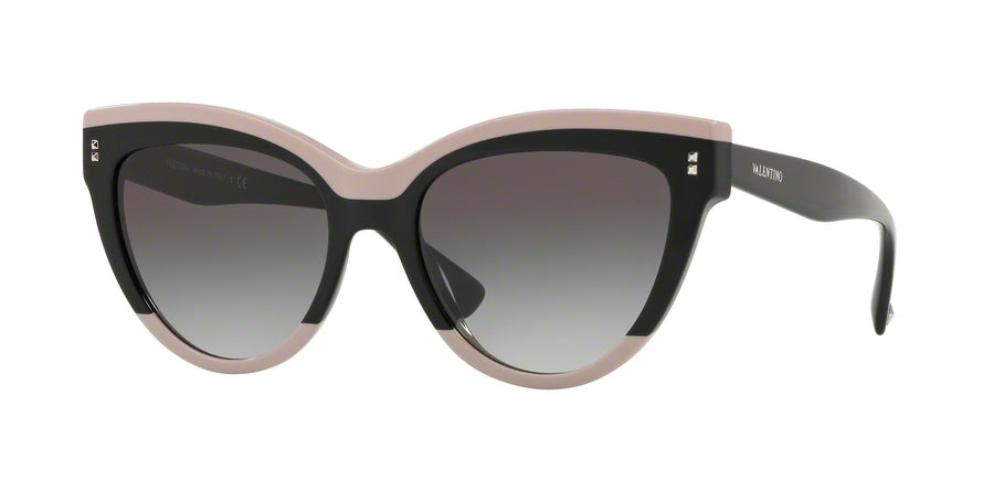Valentino VA4034 Cat Eye Sunglasses  50928G-PINK/BLACK/PINK 54-18-140 - Color Map black