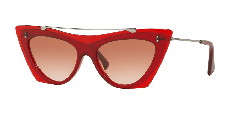 Valentino VA4041 Cat Eye Sunglasses  507813-OPAL PINK 53-16-140 - Color Map red