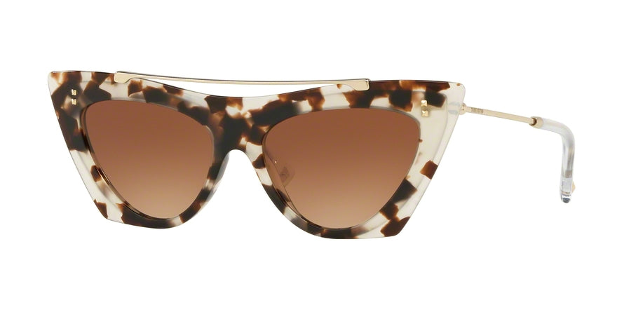 Valentino VA4041 Cat Eye Sunglasses  509713-HAVANA BROWN 53-16-140 - Color Map brown