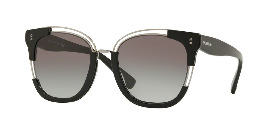 Valentino VA4042A Square Sunglasses  50018G-BLACK/GUNMETAL 54-21-140 - Color Map black