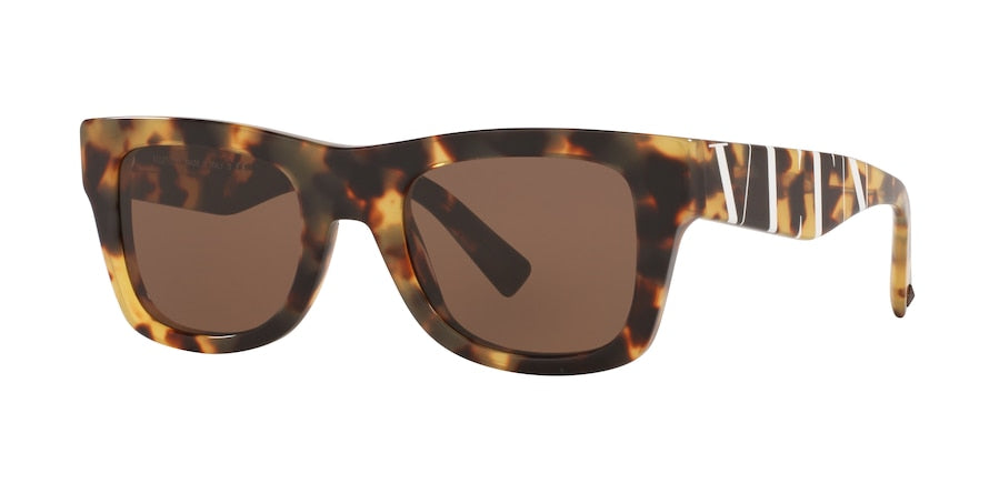 Valentino VA4045 Square Sunglasses  503673-HAVANA 50-22-145 - Color Map light brown