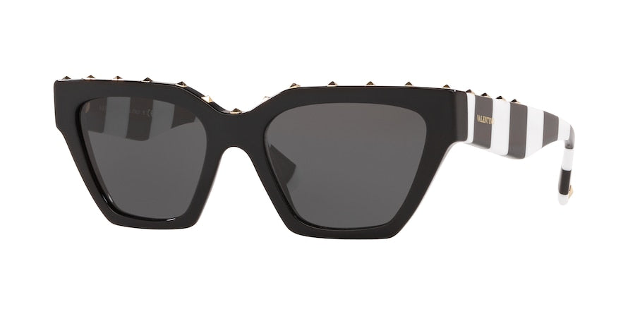 Valentino VA4046 Irregular Sunglasses  515387-BLACK 53-18-140 - Color Map black