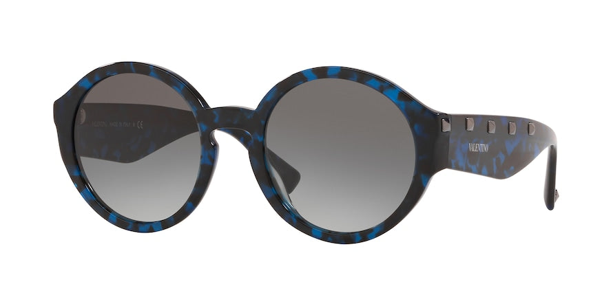 Valentino VA4047 Round Sunglasses  503111-HAVANA BLUE 52-21-140 - Color Map blue