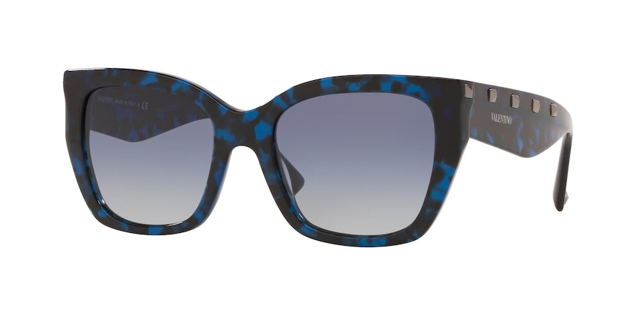 Valentino VA4048 Cat Eye Sunglasses  50314L-HAVANA BLUE 53-19-140 - Color Map blue
