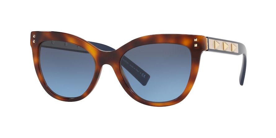 Valentino VA4049 Cat Eye Sunglasses  50118F-HAVANA 54-18-140 - Color Map brown
