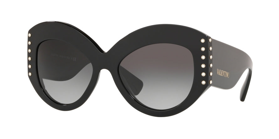 Valentino VA4055 Irregular Sunglasses  50018G-BLACK 55-18-140 - Color Map black
