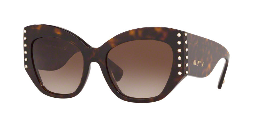 Valentino VA4056 Butterfly Sunglasses  500213-HAVANA 54-18-140 - Color Map brown