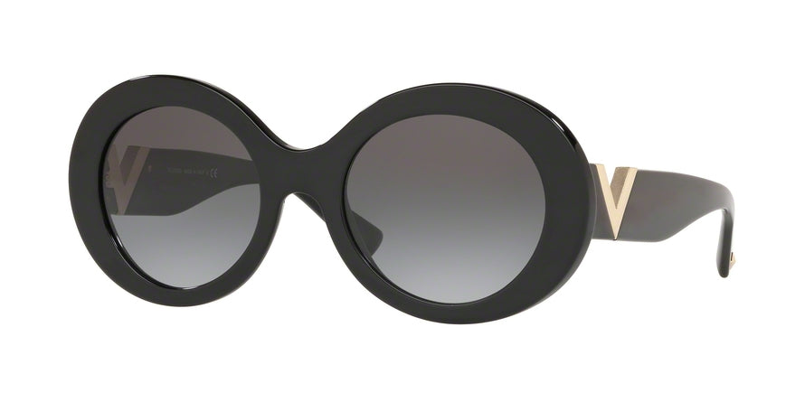 Valentino VA4058 Oval Sunglasses  50018G-BLACK 52-21-140 - Color Map black