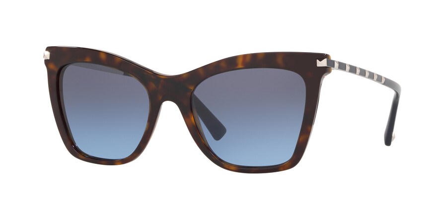Valentino VA4061 Cat Eye Sunglasses  50028F-HAVANA 54-19-140 - Color Map brown