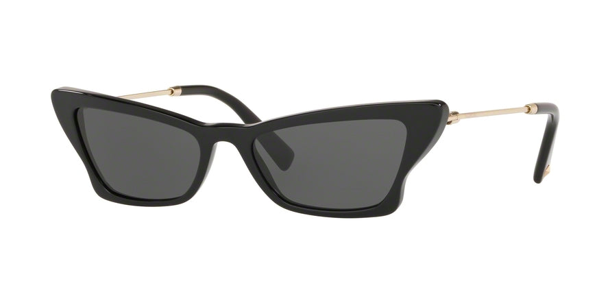 Valentino VA4062A Irregular Sunglasses  500187-BLACK 53-17-140 - Color Map black