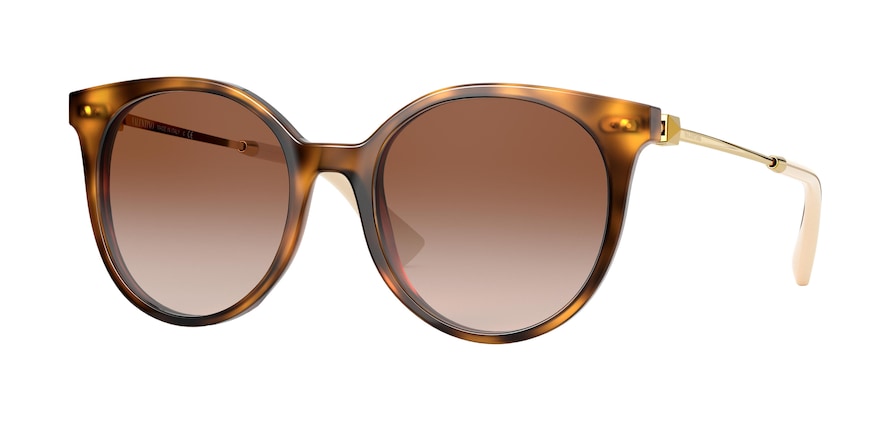 Valentino VA4069A Round Sunglasses  501113-HAVANA BLONDE 53-19-140 - Color Map havana