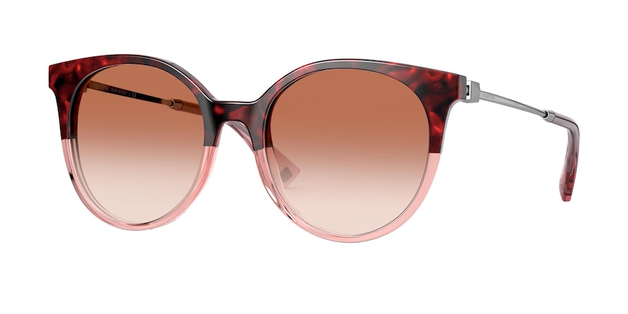 Valentino VA4069A Round Sunglasses  514513-RED HAVANA/TRASPARENT PINK 53-19-140 - Color Map havana