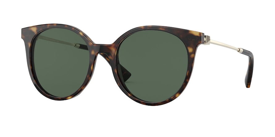Valentino VA4069 Round Sunglasses  500271-HAVANA 53-19-140 - Color Map brown