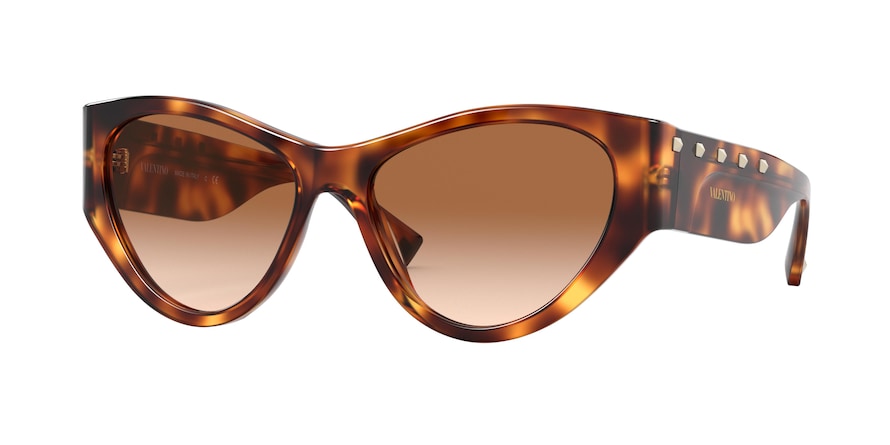 Valentino VA4071 Irregular Sunglasses  501113-HAVANA 55-16-135 - Color Map havana