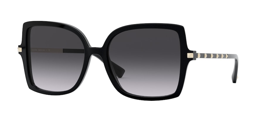 Valentino VA4072F Square Sunglasses  50018G-BLACK 56-17-140 - Color Map black
