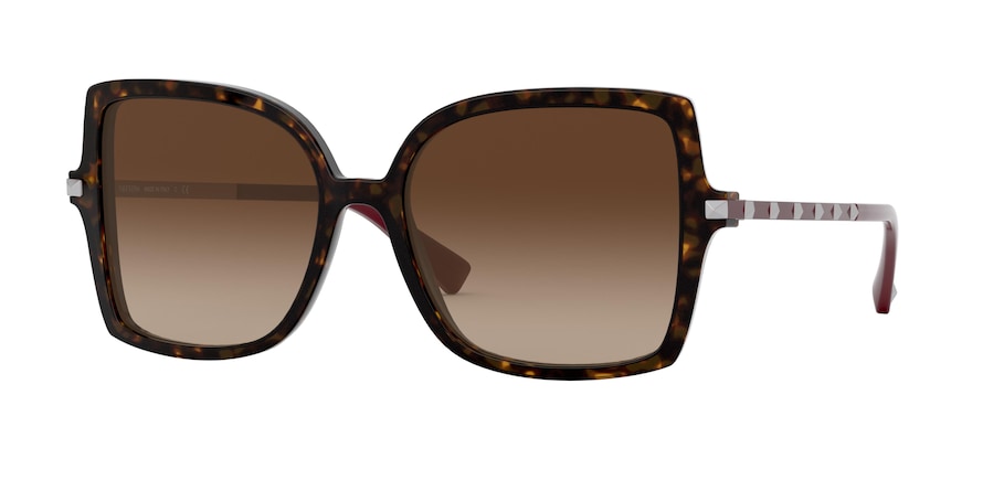Valentino VA4072F Square Sunglasses  500213-HAVANA 56-17-140 - Color Map havana