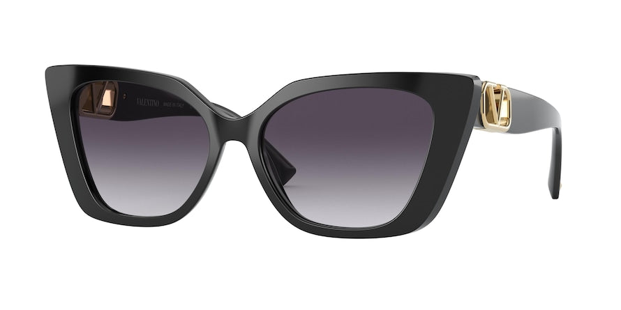 Valentino VA4073F Cat Eye Sunglasses  50018G-BLACK 56-16-140 - Color Map black