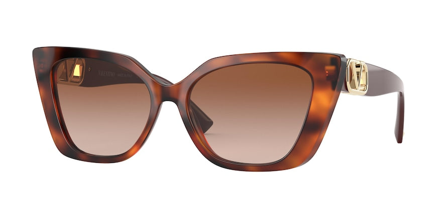 Valentino VA4073 Cat Eye Sunglasses  501113-HAVANA 56-16-140 - Color Map brown
