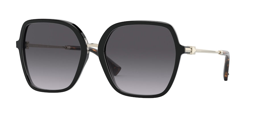 Valentino VA4077 Square Sunglasses  50018G-BLACK 57-18-140 - Color Map black
