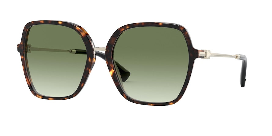 Valentino VA4077 Square Sunglasses  50028E-HAVANA 57-18-140 - Color Map brown
