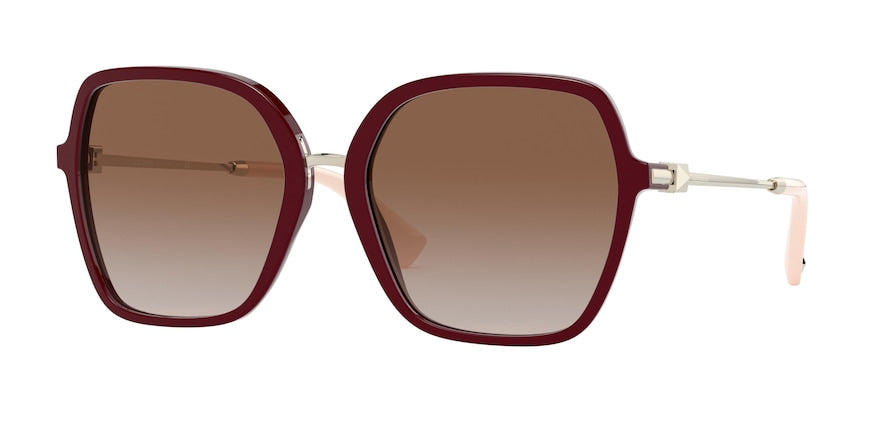 Valentino VA4077 Square Sunglasses  513913-BORDEAUX 57-18-140 - Color Map bordeaux