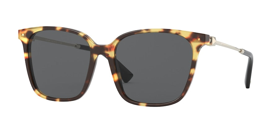 Valentino VA4078F Square Sunglasses  503687-HAVANA 57-17-140 - Color Map brown